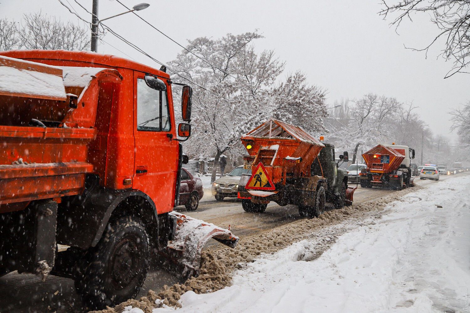 Снегоуборочная техника в Одессе.