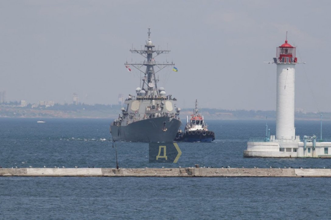 прибытие американского корабля в Одессу
