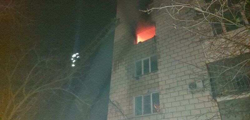 В Измаиле вспыхнул пожар в многоэтажке