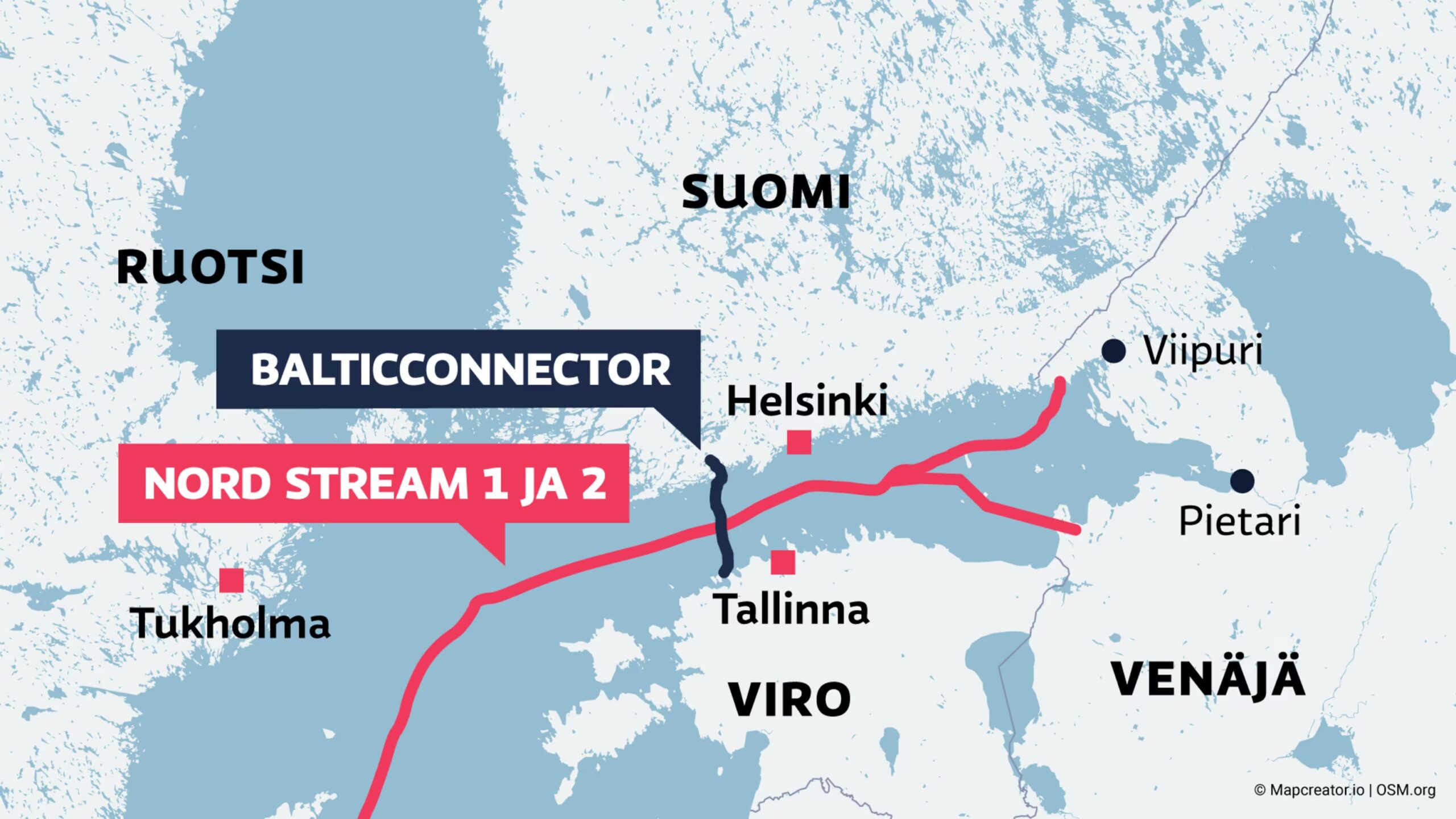 Між Фінляндією та Естонією пошкоджено газопровід: ЗМІ кажуть про диверсію
