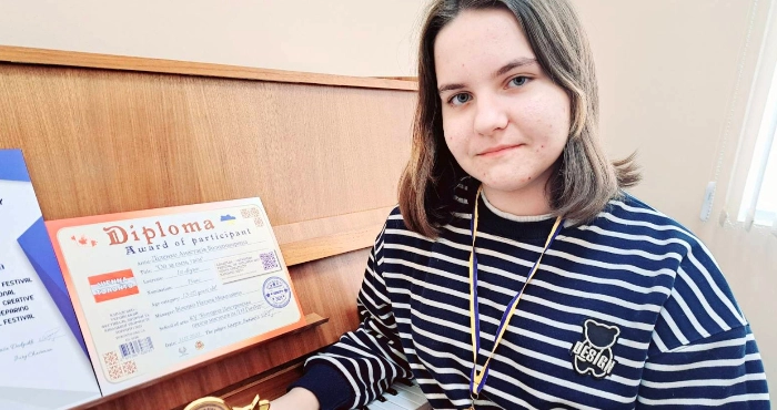 Піаністка Білгород-Дністровської школи мистецтв посіла перше місце на Міжнародному фестивалі