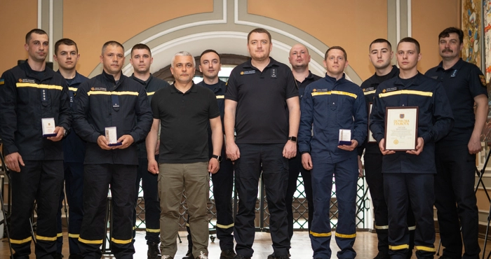 З нагоди Дня пожежної охорони нагородили дев'ятьох рятувальників Одещини